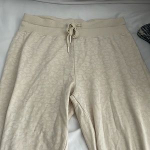 Z Supply Size Small Beige Leopard Print Joggers